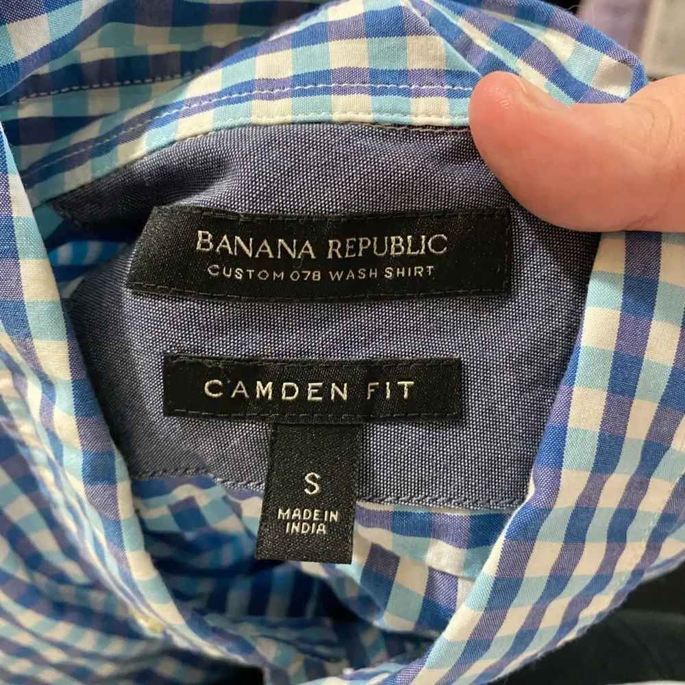 Banana Republic Checkered Dress Shirt
